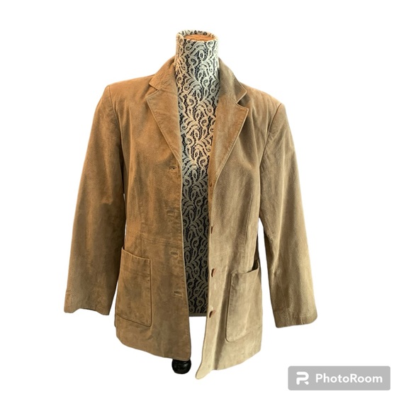 Northern Reflections Jackets & Blazers - Vintage Tan Suede Blazer, Northern Reflections